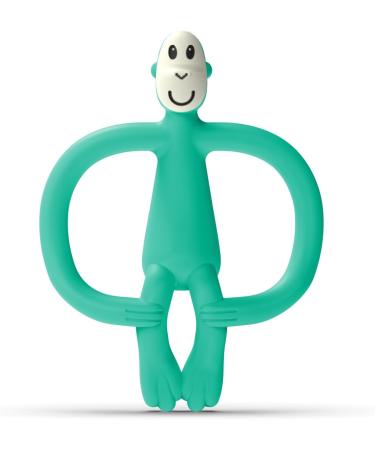 Matchstick Monkey Antimicrobial Silicone Teether & Gel Applicator - BPA Free, Easy-to-Grip, Green Monkey Design - 11cm, 3 Months+ | Shop Now! - Buy Online on GoSupps.com