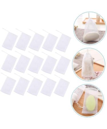 Baluue 50pcs Soap Bag Foam Net Drying Soap Bag Soap Drawstring Pouch Foaming Nets Soap Mesh White or - Buy Online on GoSupps.com