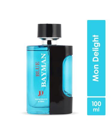 JD Collection Blue Bayman Premium Scent Fresh & Soothing Fragrance Long Lasting Perfume Spray For Men 100ml - Buy Online on GoSupps.com