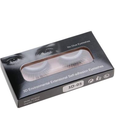 1 Pair 3D Professional False Eyelash Magnetic Eyelashes Self Adhesive Eyelashes No Stimulation False Eyelashes Extension Makeup Reusable Natural Hand Made Fake Eyelashes (05#) - Buy Online on GoSupps.com