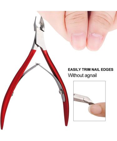 Verdant Touch Manicure Scissors Stainless Steel Nail Dead Skin Scissors Calluses Remover Nail Trimmer Clipper Manicure ToolRed - Buy Online on GoSupps.com
