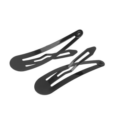 50 Pack Black Hair Snap Clips - Perfect for DIY Jewelry & Craft Projects | International Shipping - Buy Online on GoSupps.com