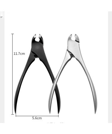 HCHGJKN Nail Clippers Stainless Steel Super-Sharp Nail Clipper Callus Shaver Toenails Ingrown Pedicure Paronychia Improved(Schwarz) Black - Buy Online on GoSupps.com
