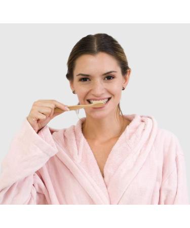 Daletu Bamboo Toothbrush Set - 10 Eco-Friendly Biodegradable Travel Toothbrushes with Soft Bristles | Reusable Natural Wood Toothbrushes for Sustainable Oral Care - Buy Online on GoSupps.com