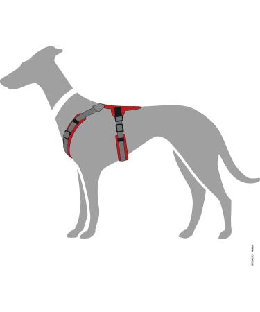 HUNTER Maldon Harness 47-69/SM Red/Grey | Premium Pet Harness for Comfortable International Shipping - Buy Online on GoSupps.com