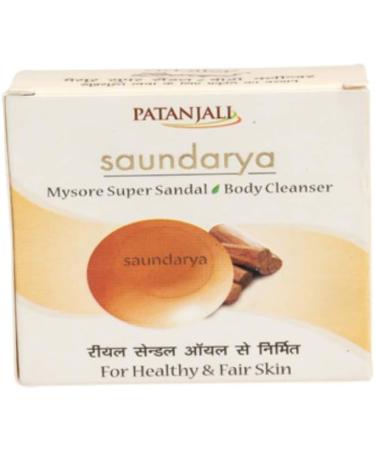 Baba Ramdev Patanjali SAUNDARYA MYSORE SUPER SANDAL BODY CLEANSER 75gm natural herbs - Buy Online on GoSupps.com