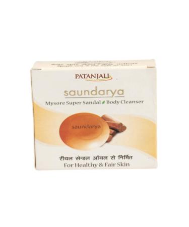 Baba Ramdev Patanjali SAUNDARYA MYSORE SUPER SANDAL BODY CLEANSER 75gm natural herbs