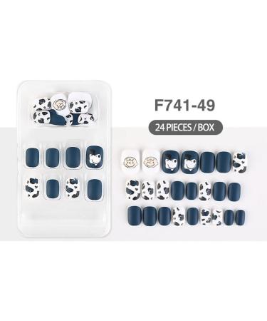 dijiusidy False Nail Perfect Matching Simple to Wear Fingernail Full Coverage Press Type Strong Viscosity Adjustable Paster Type 1 F741 Type 1 F741 - Buy Online on GoSupps.com