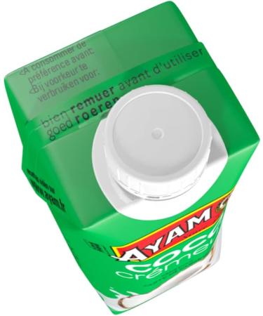 AYAM Coconut Cream | 100% Natural Ingredients | 99% Coconut | Boosted with Coconut Water | High Quality | Plant Milk | Lactose Free | Gluten Free | Convenient Pack - 330ml - Buy Online on GoSupps.com