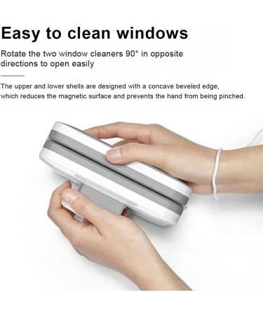 dijiusidy Double Side Window Glass Cleaning Tool Surface Brush Wiper Debris Water Stains Washing Wiping Tools for Home Living Room Type 1 1 count (Pack of 1) - Buy Online on GoSupps.com