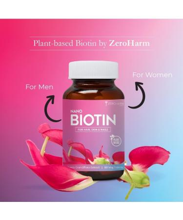 Biotin Tablets for Hair Skin and Nails | Biotin Vitamin B7 Tablets for Men and Women | Hair Vitamin for Hair Growth | No Side Effects (60 Tablets) - Buy Online on GoSupps.com