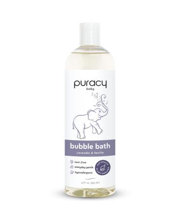 Puracy Bubble Bath for Children, Gently Scented with Real Lavender & Vanilla, 98.75% Natural Baby Bubble Bath, Plant-Based Moisturizers for All Skin Types, Tear-Free for Daily Use, 12 Fl Oz 12 Fl Oz (Pack of 1)