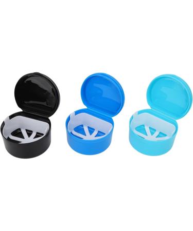 Verdant Touch Retainer Case | Robust Waterproof Denture Box | 3-Piece Portable Oral Clinic Storage - 11.9 x 6.1 x 3.1 cm - Buy Online on GoSupps.com