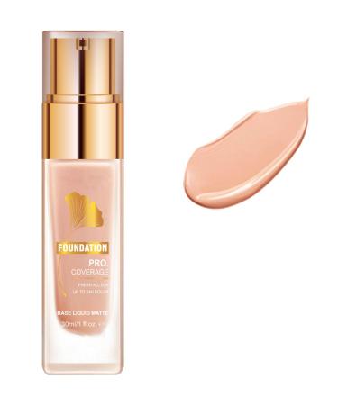 JUDEWY Light foundation medium coverage hypoallergenic fragrance-free suitable for all skin types 1 fl oz. (03)