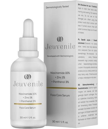 Jeuvenile Face Care Niacinamide Acid Serum Restores Balance Vitamin B3 skincare Radiant complexion Paraben-free for All Skin Types 30ml - Buy Online on GoSupps.com
