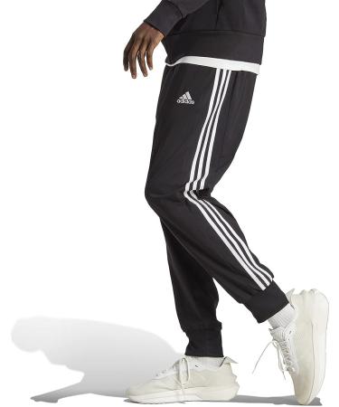 adidas Men's Aeroready 3-Stripes Cuffed Pants - Large Black/White - Buy Online on GoSupps.com