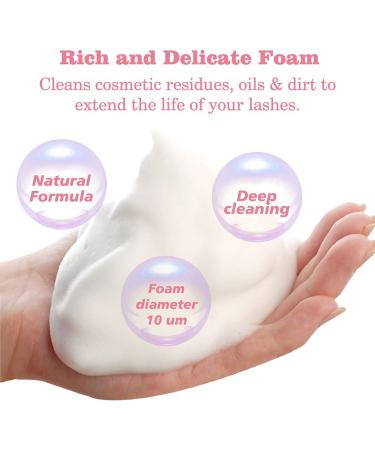 Paraben & Sulfate Free Eyelash Extension Cleanser - 1.69 fl.oz - Safe for Salon and Home Use - Buy Online on GoSupps.com