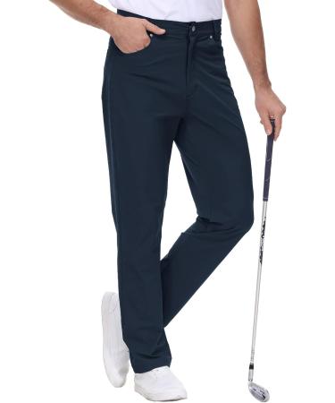 Gopune Men's Stretch Golf Pants Navy 40 | Outdoor Work Casual Pant with Pockets - Buy Online on GoSupps.com