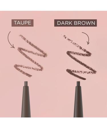 Eveline Cosmetics Brow & Go! Waterproof Eyebrow Pomade Pencil - Taupe | Long-Lasting Easy Application with Precise Tip and Brush | Ideal for Sparse and Thick Brows - Buy Online on GoSupps.com
