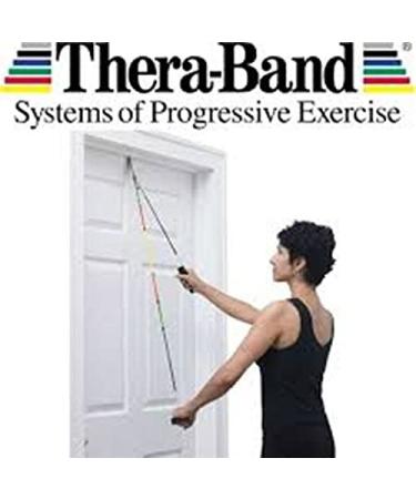 TheraBand Overhead Shoulder Pulley for Physical Therapy - Over the Door Pulley with Foam Handles - Color Coded Rope for Range of Motion - Rehabilitation Therapy System - Buy Online on GoSupps.com