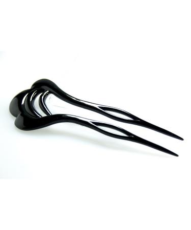 1pc Black Wavy Hairpin 11cm - Made in Germany | WeLoveBeads - International Shipping Available - Buy Online on GoSupps.com