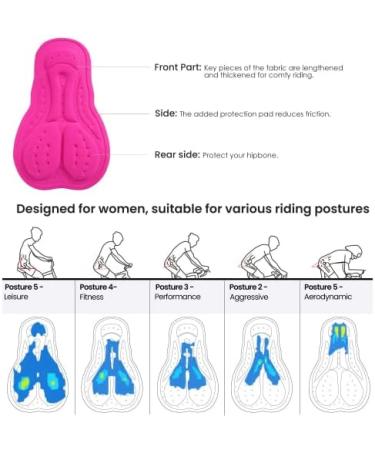 Buy Women's Padded Cycling Shorts - Fast-Drying Elastic Bike Pants with 4D Cushion for Maximum Comfort | International Shipping Available - Buy Online on GoSupps.com