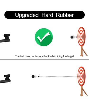 VLIKE .68 Caliber Rubber Paintballs - Soft Reusable Riot Training Balls (Black, 120 Count) - Buy Online on GoSupps.com