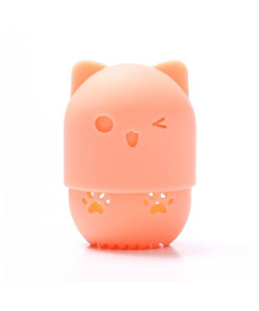 Makeup Sponge Portable Sponge Puff Drying Cleaner Stand Box Soft Silicone Foundation Makeup Brush Sponge Cleaning Tool Cosmetic Puff Holder Makeup Sponge Holder(5)