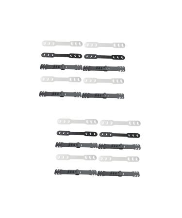 Magiclulu 20 Stk mask accessories mask clip mask clip buckle on the earwitch of adjustable mask hook mask straps mask the ear rope buckle makes facial mask adaptation artifact 13.3 2cmx2PCs