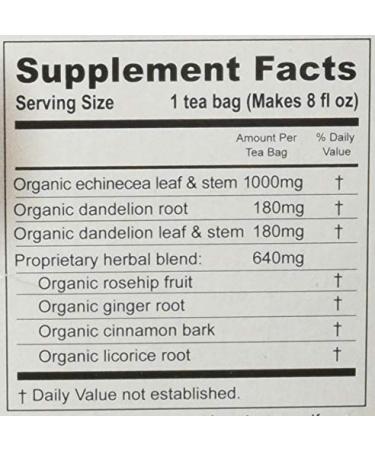 Numi Organic Immune Boost Tea - Caffeine Free, 16 Non-GMO Bags | 1.13 oz - Buy Online on GoSupps.com