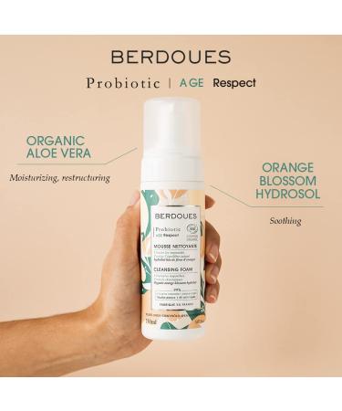 Probiotic Age Respect Cleansing Foam | Gentle Soap-Free Face Cleanser for Normal to Oily Skin | Removes Makeup & Impurities - 5.07 Fl.oz - Buy Online on GoSupps.com
