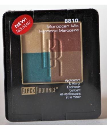Black Radiance Eyeshadow Palette w/Applicators & Mirror 8810 Moroccan Mix  Beige  Blue  Brown  Red Brown 0.22 Ounce (Pack of 1)