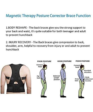 Posture Corrector Back Brace Shoulder Back Support Belt Shoulder Posture Adjust Magnetic Therapy for Unisex (Color : Beige Size : Small) Feito na China Full moon lofty ambition - Buy Online on GoSupps.com