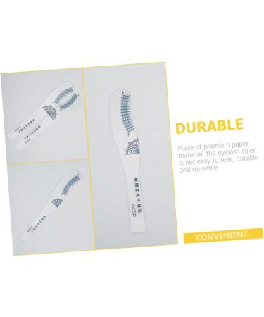 Beavorty 20 Pcs eyelash measuring ruler eyelash length ruler paper lash measuring tool mascara scale lash 1 count (Pack of 1) As Shownx2pcs - Buy Online on GoSupps.com