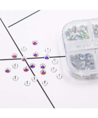 1500 Self-Adhesive Rhinestones - 6 Sizes for Nail Art DIY and Clothing | Includes Tweezers & Picking Pen - Buy Online on GoSupps.com
