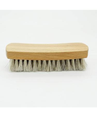 Premium Horsehair Shoes Brush Set of 2 - Ideal for Shoes Boots Car Seats Sofas Bags - Enhance Shine and Clean with Genuine Horsehair Bristles - For Men's Shoe Care For Men - Buy Online on GoSupps.com