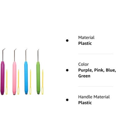 4-Piece Colorful Knitting Loom Hook Set for Looming, Crochet, and Sewing - Buy Online on GoSupps.com