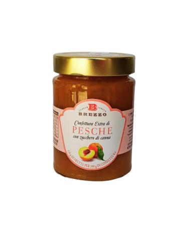 Brezzo Extra peach jam 350g with 120% fruit
