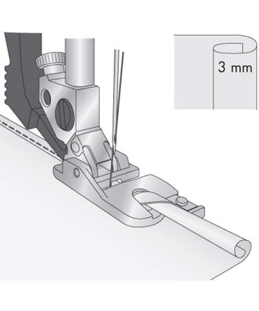 3Pcs Narrow Rolled Hem Sewing Machine Presser Foot Set (3mm, 4mm, 6mm) - Compatible with Singer, Brother, Babylock, Janome, and More - Buy Online on GoSupps.com