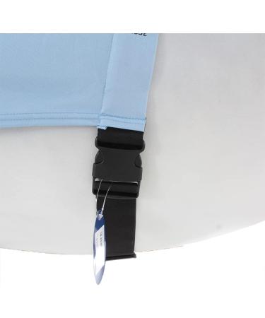 Busse Eczema Neck Piece EXTENSIVE Zip - Lightweight Blue L (155/165) | International Shipping Available - Buy Online on GoSupps.com