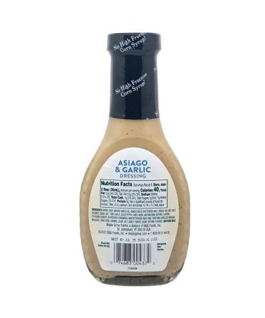 Maple Grove Farms Asiago & Garlic Dressing 8 oz (Pack of 2) with WYKED YUMMY 4-in-1 Measuring Spoon Bundle - Buy Online on GoSupps.com