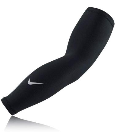 Nike Dry UV Sleeve Black/Silver - Size L-XL | Sun Protection Arm Sleeve - Buy Online on GoSupps.com