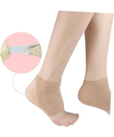 FRCOLOR 1 Pair moisturizer Socks Silicone Socks Hydrating Socks Open Toe Socks Heel Protectors for high Heel Shoes Cracked Heel Socks Gel Heel Socks Heel Shock Heel Cover Buffer Sleeve Spa 10.5*8.5cm - Buy Online on GoSupps.com