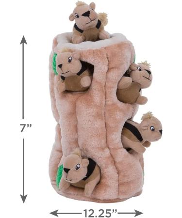 Outward Hound Hide-A-Squirrel XL Squeaky Dog Toy - Interactive Hide and Seek Puzzle Plush - Buy Online on GoSupps.com