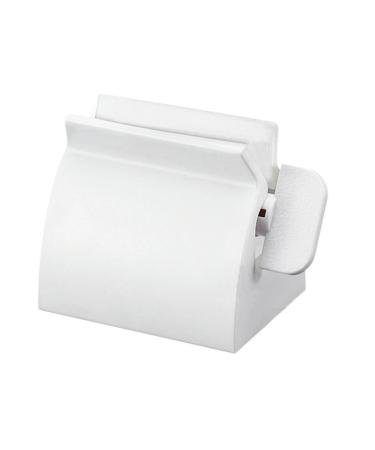 BuyEverything Creative Toothpaste Extruder Stand Bathroom Toothpaste Dispenser Facial Cleanser Tube Cream Squeezer Home Tube Rolling Holder Squeezer (White)