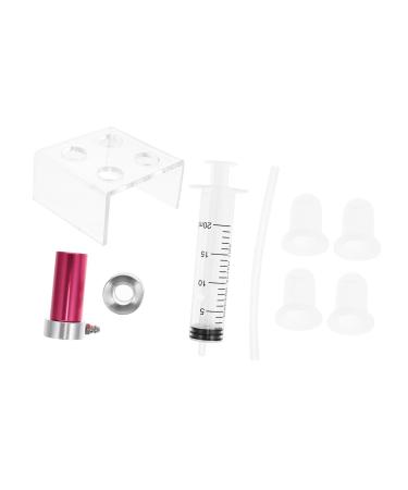 ABOOFAN Outil de Moulage de Rouge L vres DIY 7 Pi ces en Aluminium 4 Moules en Silicone Support 4 Cavit s et Anneau D mouleur Accessoire Cosm tique pour Fabrication Maison et Salon