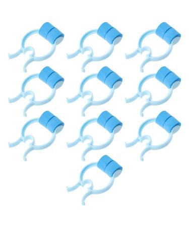 COHEALI Nose Plugs Jewelry Accessories 10Pcs Nose Stop Clips Nose Bleed Stopper Plastic Foam Nose Clips Nose Pincher Nasal Clip for Emergency Accident 6.5X4CM Lady Parts Snore Strips Sky-blue-1