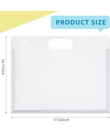 Art Portfolio Bags 17.32 x 14.17 Inches 2 Pieces Portfolio Folder for Artwork Storage Box for Artwork Kids Keepsake Portfolio with Handles Waterproof Kids Portfolio Bag for Kid's Artwork Keepsakes - Buy Online on GoSupps.com