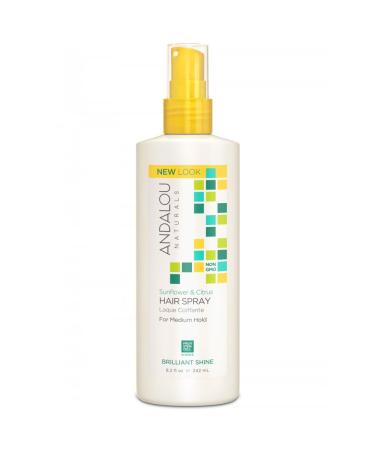 Andalou Naturals Sunflower & Citrus Hair Spray Brilliant Shine 8.2 Fl. Oz
