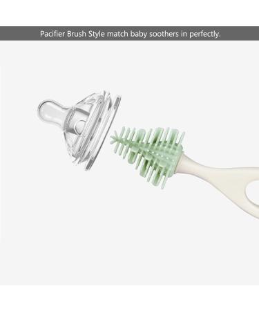 Bebamour 3-in-1 Stand Baby Bottle Brushes Set - Soft Teat Brush & Straw Cleaner - Pink - Buy Online on GoSupps.com